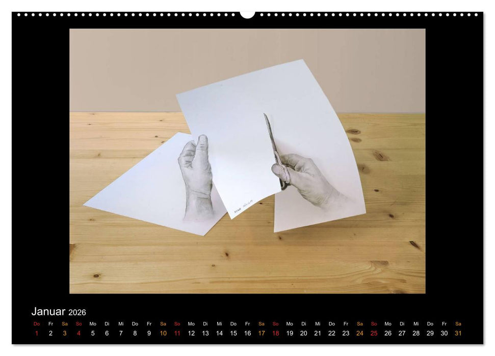 optische Täuschungen 2026 (CALVENDO Wandkalender 2026)