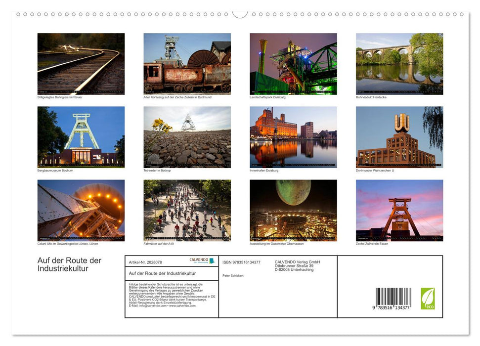 Auf der Route der Industriekultur (CALVENDO Premium Wandkalender 2026)