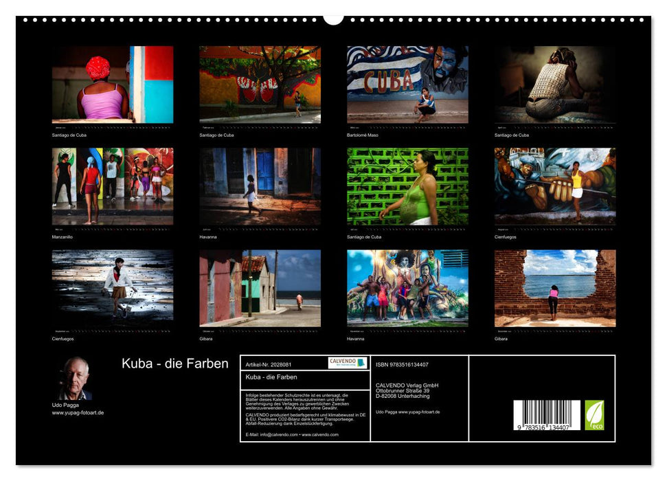 Kuba - die Farben (CALVENDO Premium Wandkalender 2026)
