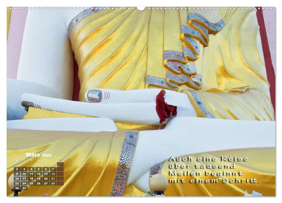 BUDDHAS WEISHEITEN - Balsam für die Seele (CALVENDO Wandkalender 2026)