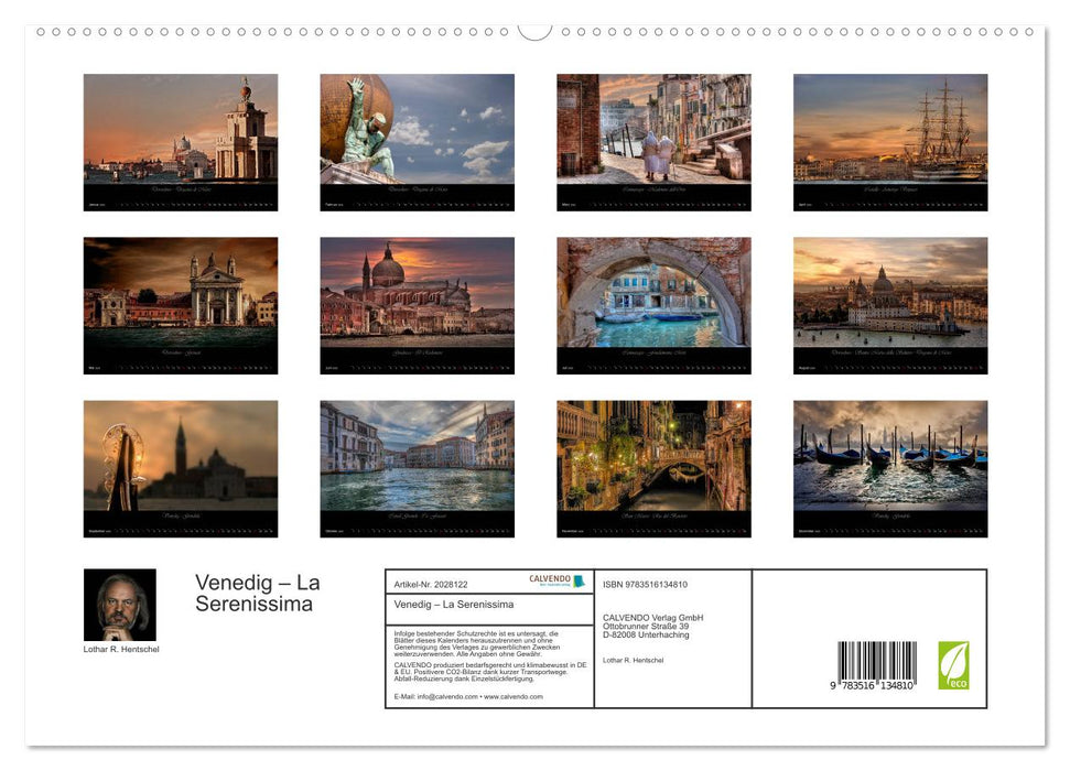 Venedig – La Serenissima (CALVENDO Premium Wandkalender 2026)