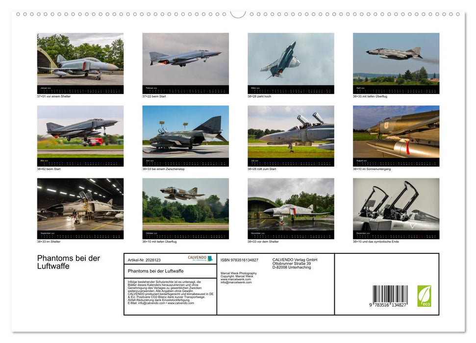 Phantoms bei der Luftwaffe (CALVENDO Premium Wandkalender 2026)
