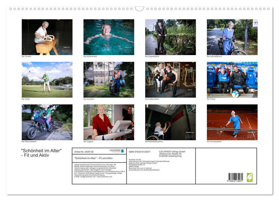 "Schönheit im Alter" - Fit und Aktiv (CALVENDO Wandkalender 2026)