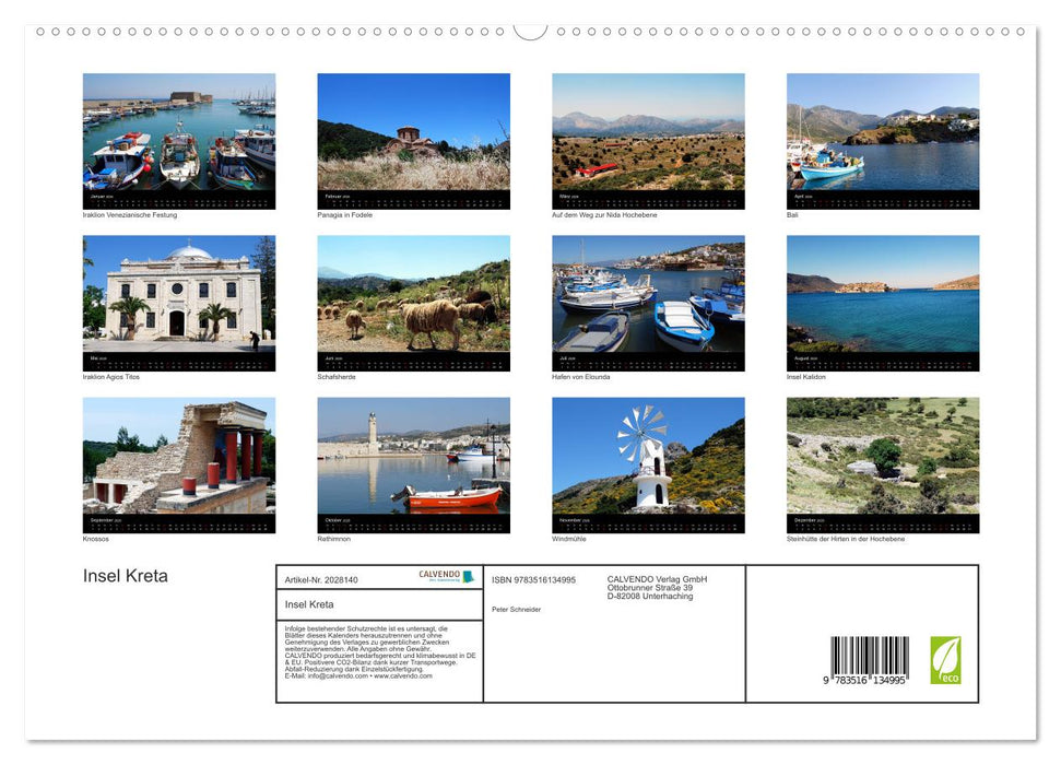 Insel Kreta (CALVENDO Premium Wandkalender 2026)