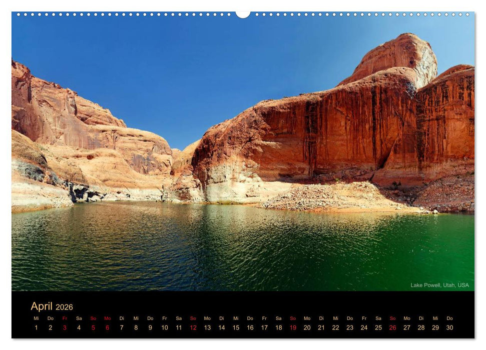 USA Der Südwesten - Einzigartige Monumente (CALVENDO Premium Wandkalender 2026)