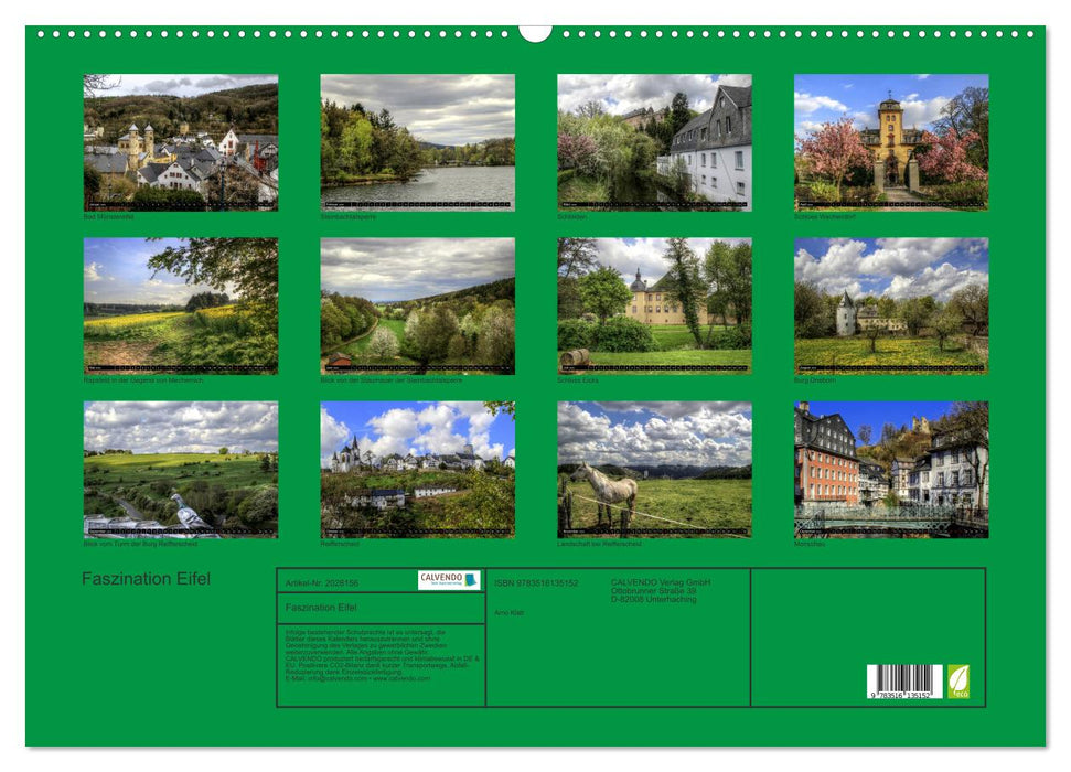 Faszination Eifel (CALVENDO Wandkalender 2026)