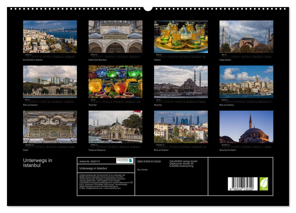 Unterwegs in Istanbul (CALVENDO Premium Wandkalender 2026)