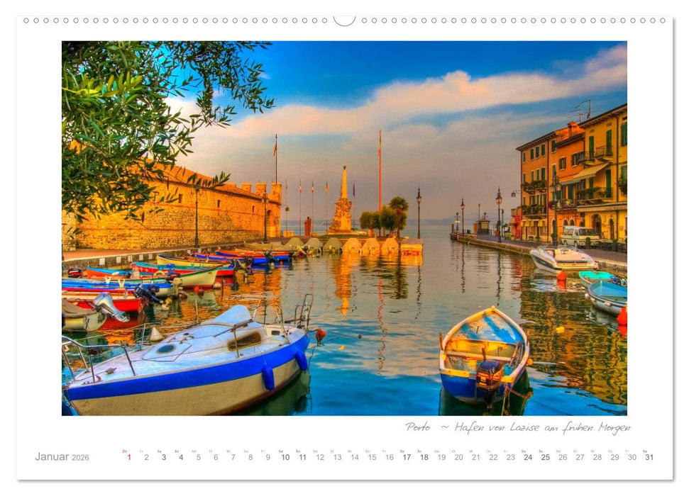 Sehnsucht Gardasee - Mediterranes Flair am Lago di Garda (CALVENDO Wandkalender 2026)