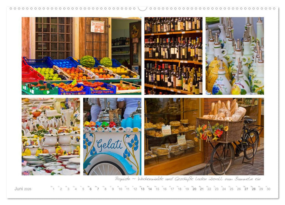 Sehnsucht Gardasee - Mediterranes Flair am Lago di Garda (CALVENDO Wandkalender 2026)