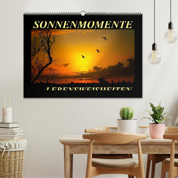 Sonnenmomente und Lebensweisheiten (CALVENDO Wandkalender 2026)