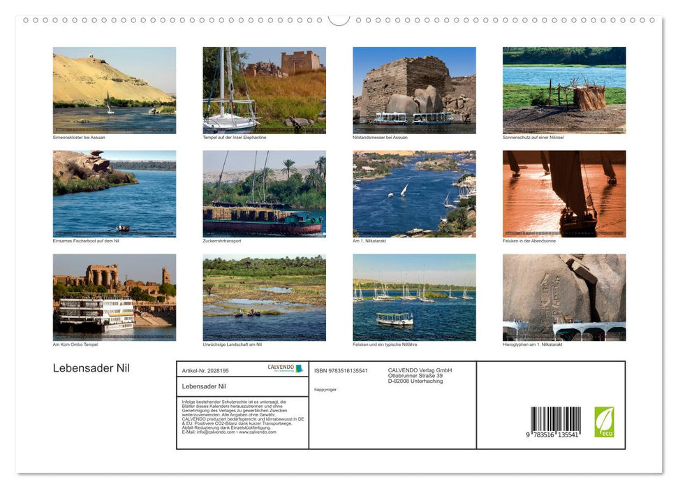 Lebensader Nil (CALVENDO Premium Wandkalender 2026)