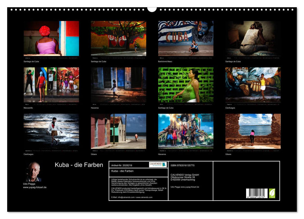 Kuba - die Farben (CALVENDO Wandkalender 2026)