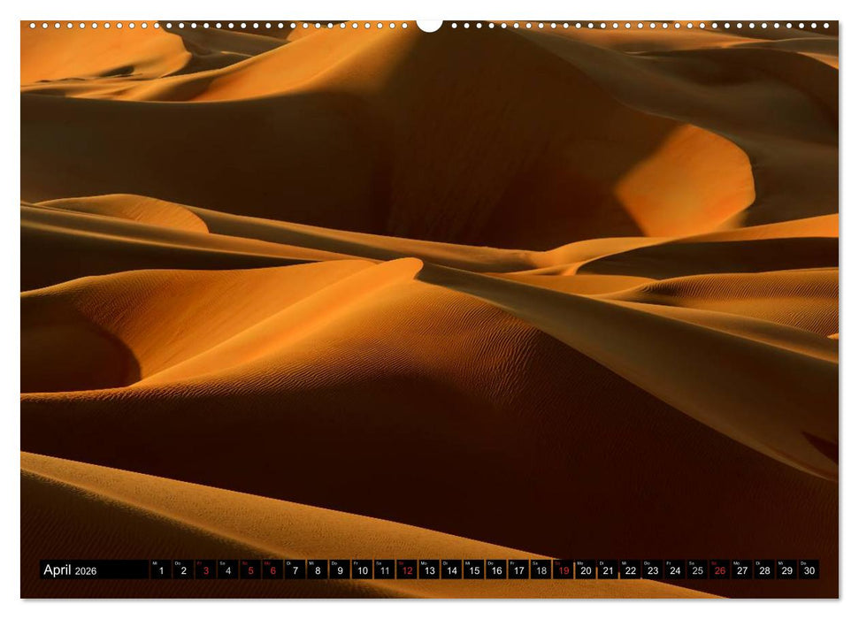 Rub al Khali - die grösste Sandwüste der Erde (CALVENDO Premium Wandkalender 2026)