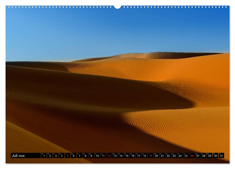 Rub al Khali - die grösste Sandwüste der Erde (CALVENDO Premium Wandkalender 2026)