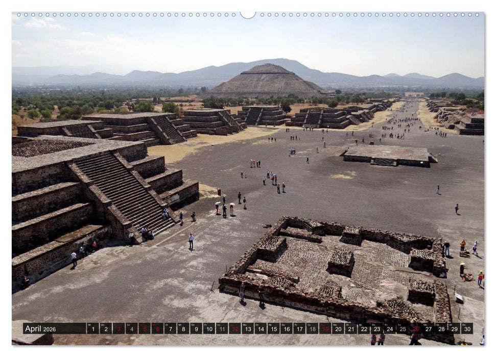 Von Mayas und Azteken - Mexiko, Guatemala und Honduras (CALVENDO Premium Wandkalender 2026)