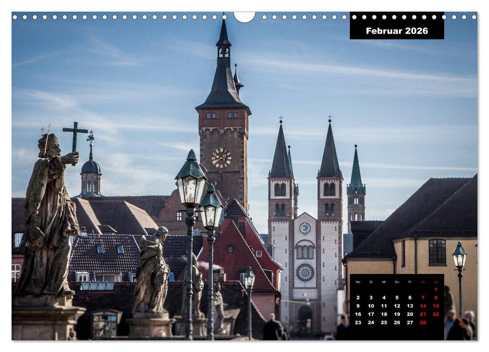 Würzburg - Die Perle Unterfrankens (CALVENDO Wandkalender 2026)