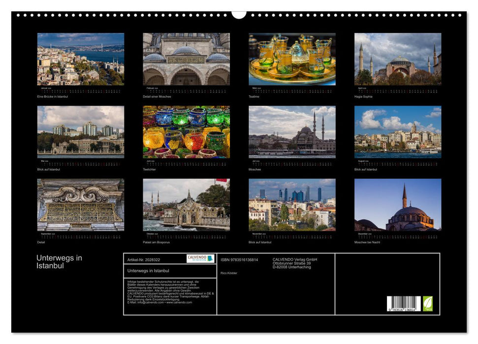 Unterwegs in Istanbul (CALVENDO Wandkalender 2026)