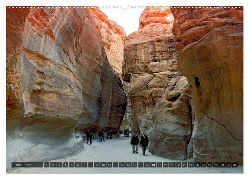 Jordanien – Felsenstadt Petra (CALVENDO Premium Wandkalender 2026)