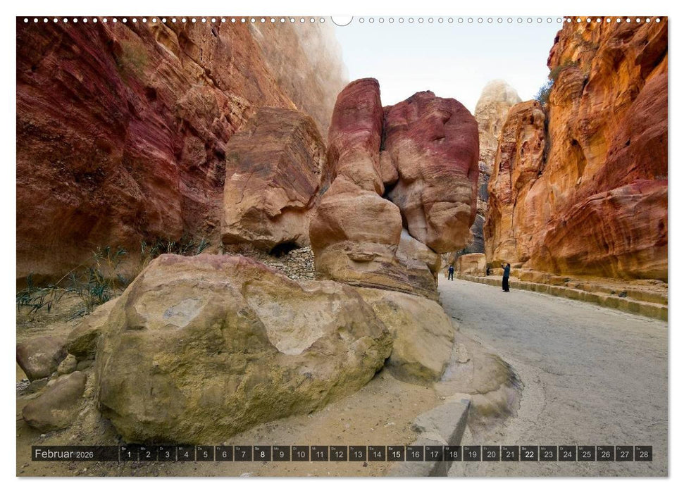 Jordanien – Felsenstadt Petra (CALVENDO Premium Wandkalender 2026)