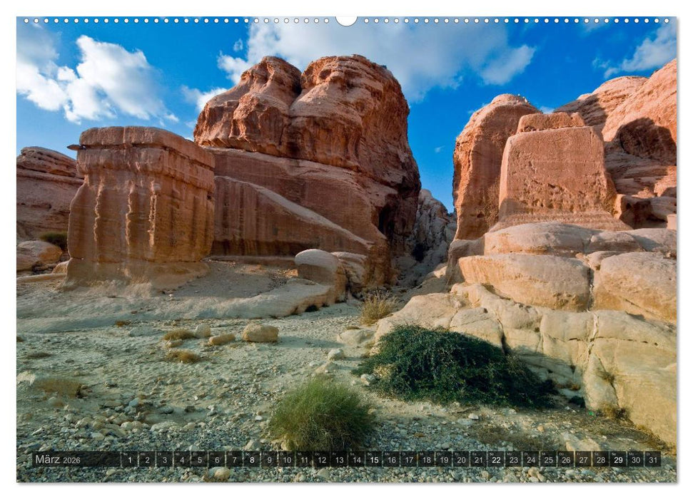 Jordanien – Felsenstadt Petra (CALVENDO Premium Wandkalender 2026)