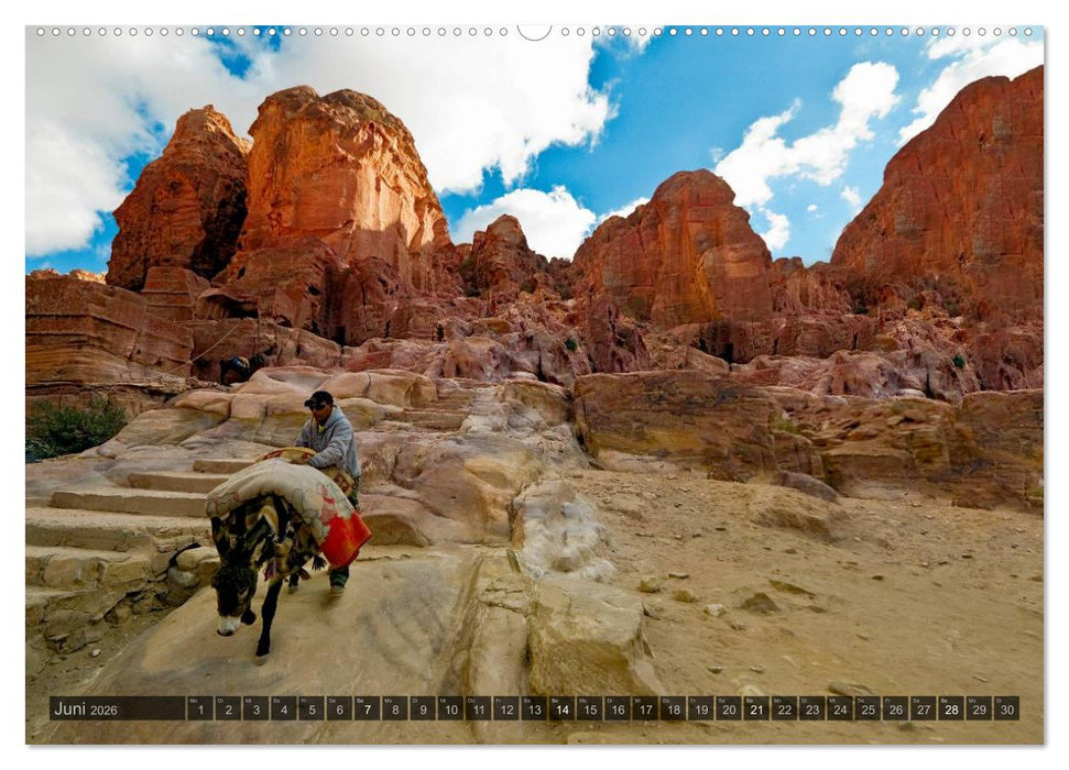 Jordanien – Felsenstadt Petra (CALVENDO Premium Wandkalender 2026)