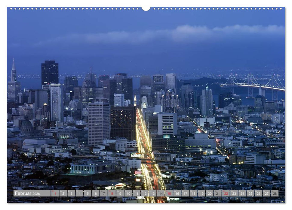 Kalifornien • Die goldene Westküste (CALVENDO Premium Wandkalender 2026)