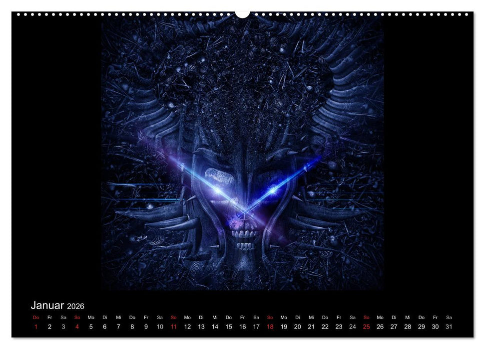 S.O.D. - Skulls Of Death Vol. II - Totenkopf Artworks (CALVENDO Premium Wandkalender 2026)