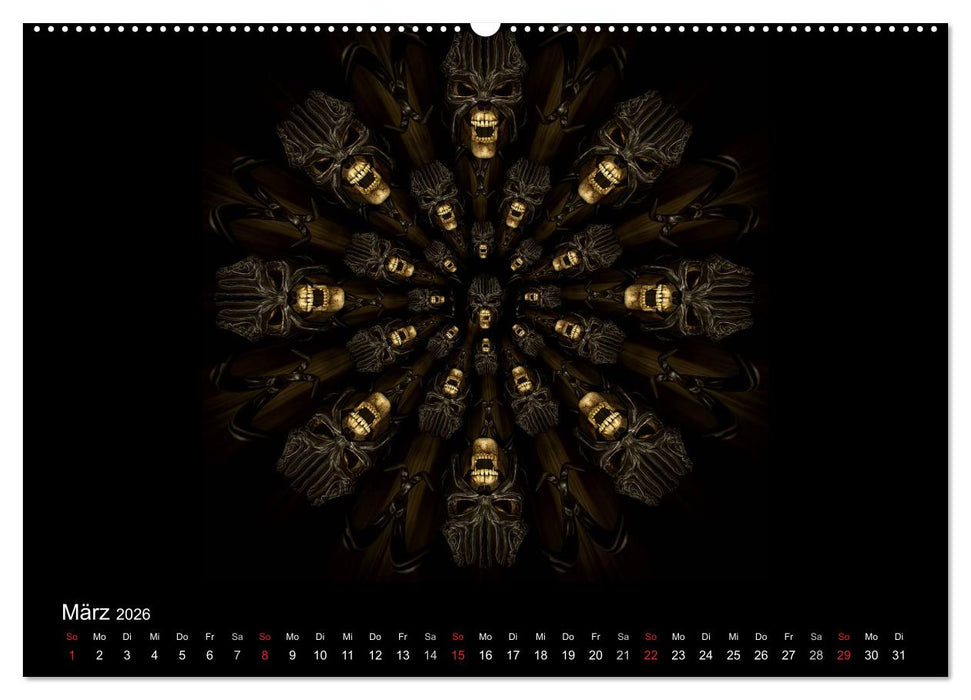 S.O.D. - Skulls Of Death Vol. II - Totenkopf Artworks (CALVENDO Premium Wandkalender 2026)
