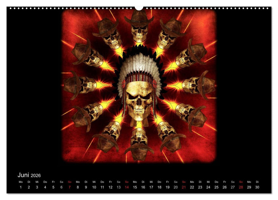S.O.D. - Skulls Of Death Vol. II - Totenkopf Artworks (CALVENDO Premium Wandkalender 2026)