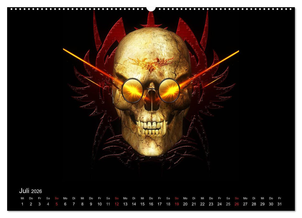 S.O.D. - Skulls Of Death Vol. II - Totenkopf Artworks (CALVENDO Premium Wandkalender 2026)
