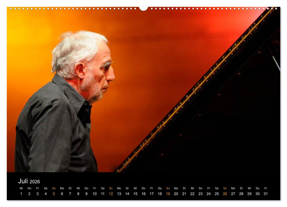 Jazz Pianisten 2026 (CALVENDO Premium Wandkalender 2026)