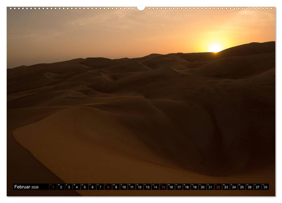 Rub al Khali - die grösste Sandwüste der Erde (CALVENDO Wandkalender 2026)