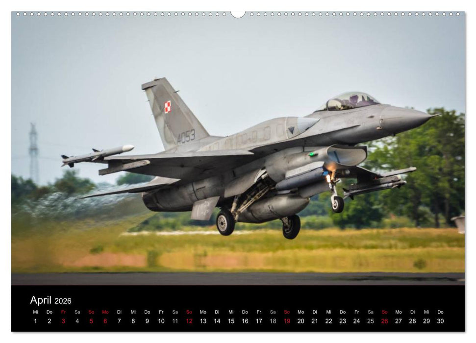 F-16 Fliegende Legende (CALVENDO Premium Wandkalender 2026)