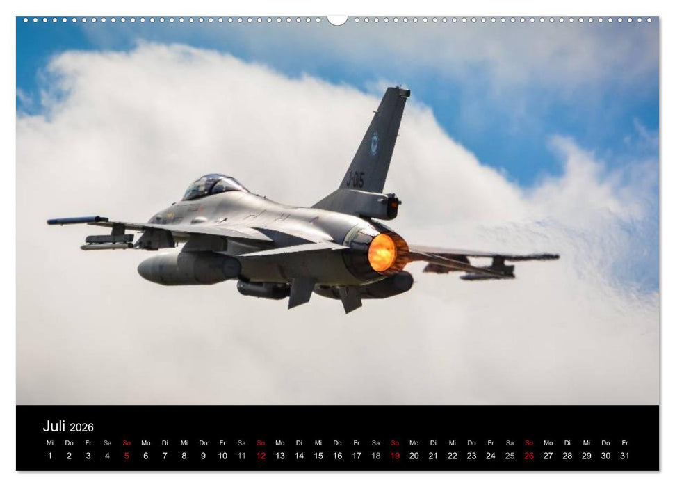 F-16 Fliegende Legende (CALVENDO Premium Wandkalender 2026)