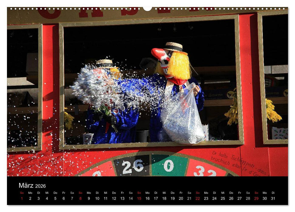 BASLER FASNACHT – Faszinierendes, schweizerisch regionales Brauchtum. (CALVENDO Wandkalender 2026)