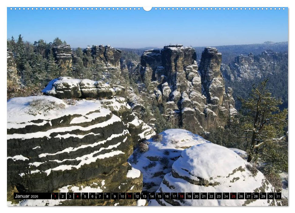 Elbsandsteingebirge (CALVENDO Wandkalender 2026)