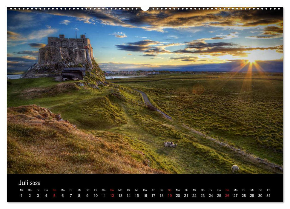 Holy Island - England (CALVENDO Premium Wandkalender 2026)