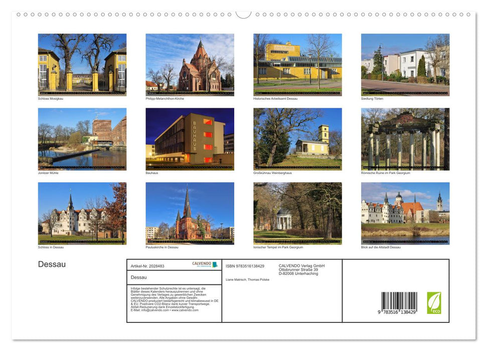 Dessau (CALVENDO Premium Wandkalender 2026)