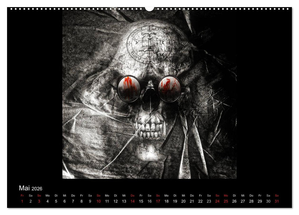 S.O.D. - Skulls Of Death Vol. II - Totenkopf Artworks (CALVENDO Wandkalender 2026)