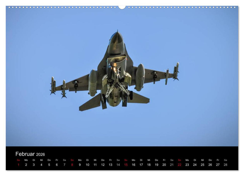 F-16 Fliegende Legende (CALVENDO Wandkalender 2026)