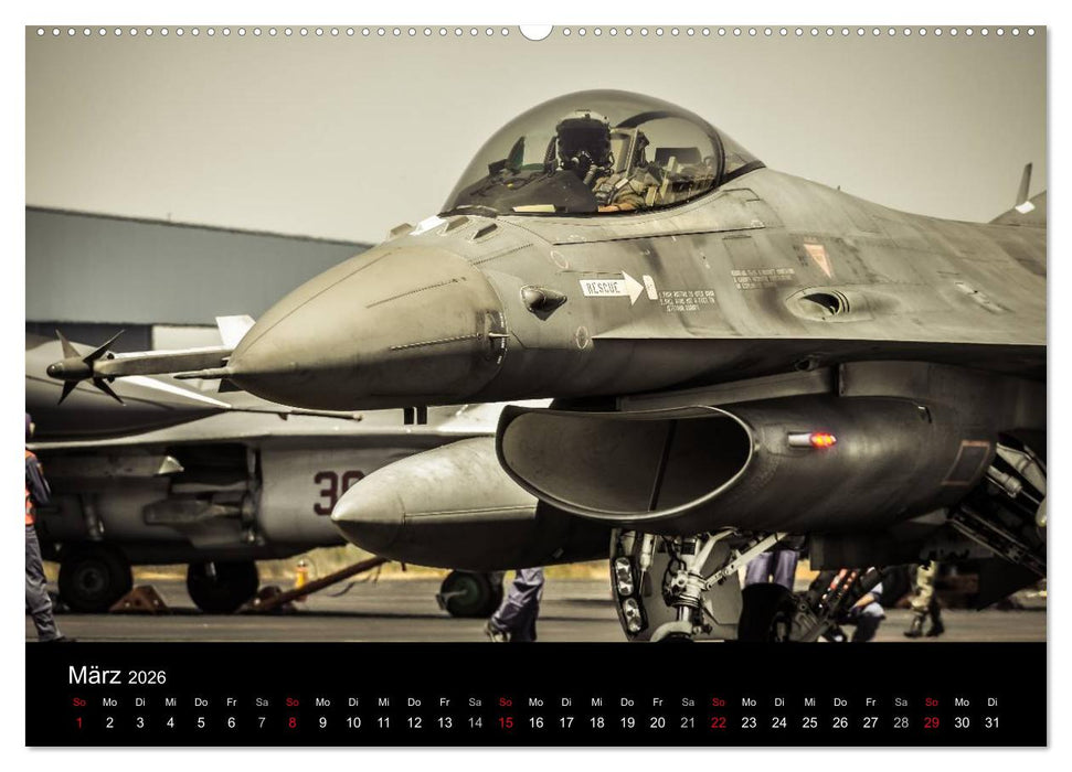 F-16 Fliegende Legende (CALVENDO Wandkalender 2026)