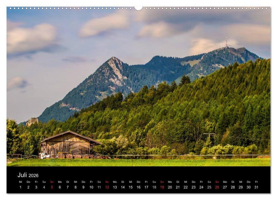 Im Allgäu bei Oberstdorf (CALVENDO Premium Wandkalender 2026)