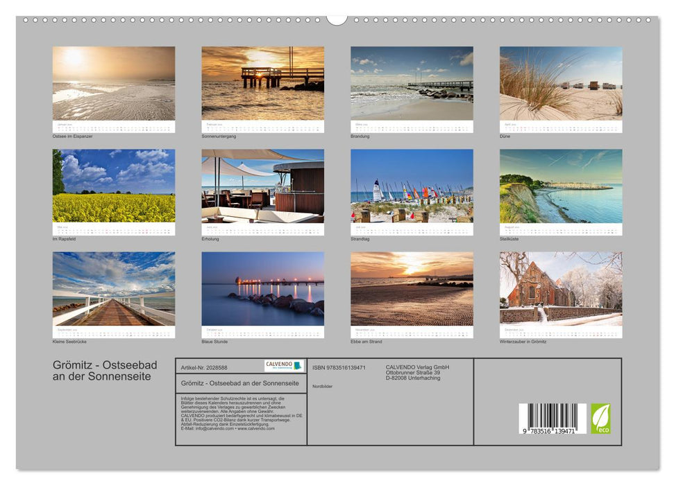 Grömitz - Ostseebad an der Sonnenseite (CALVENDO Premium Wandkalender 2026)