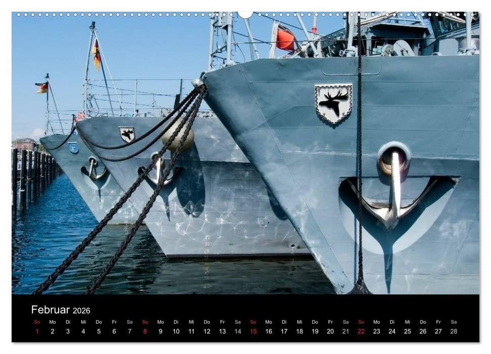 Marinestützpunkt Kiel (CALVENDO Premium Wandkalender 2026)