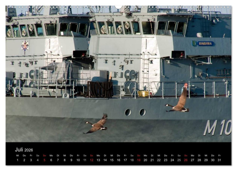 Marinestützpunkt Kiel (CALVENDO Premium Wandkalender 2026)