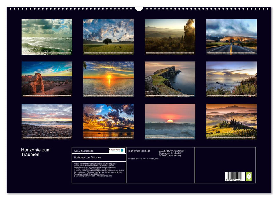 Horizonte zum Träumen (CALVENDO Wandkalender 2026)
