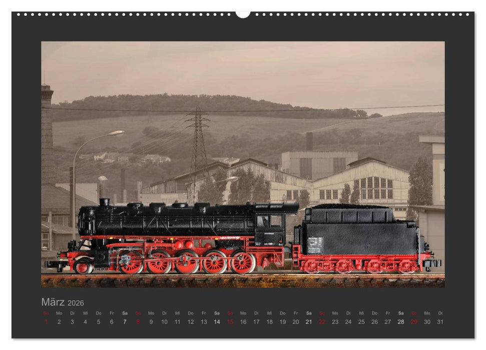 Dampflokomotiven in Spur N (CALVENDO Wandkalender 2026)