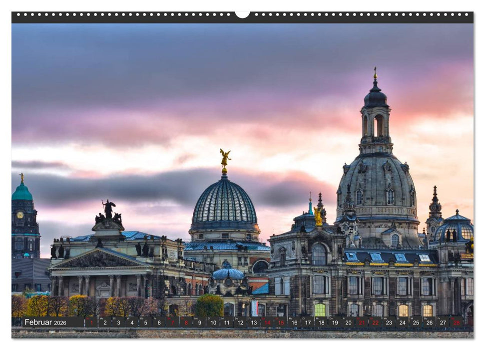 Dresden - Die Frauenkirche (CALVENDO Premium Wandkalender 2026)