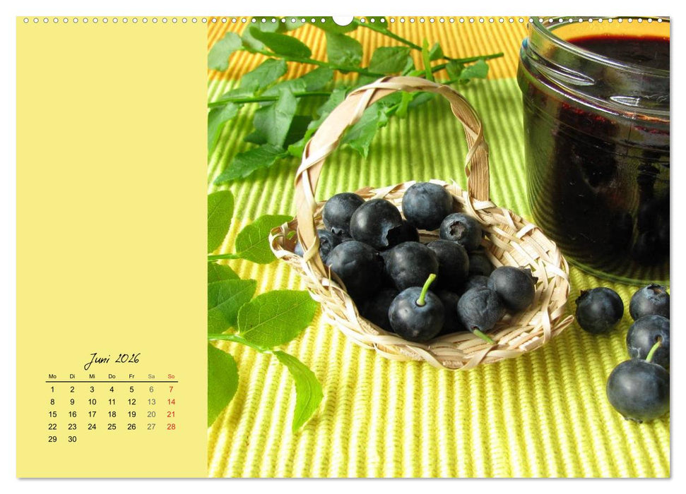 Ach, sind die süß! Rezepte zu Konfitüren, Fruchtaufstrichen und Gelees (CALVENDO Premium Wandkalender 2026)