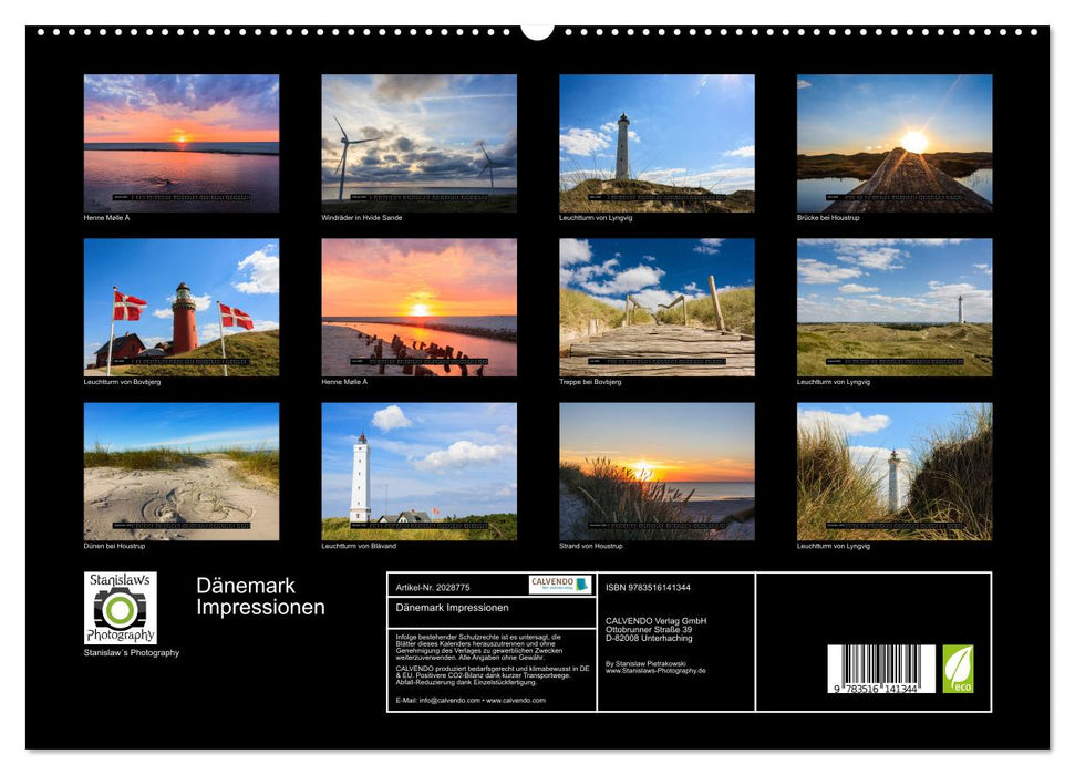 Dänemark Impressionen (CALVENDO Premium Wandkalender 2026)